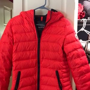 American Eagle Coral/Orange Winter Jacket